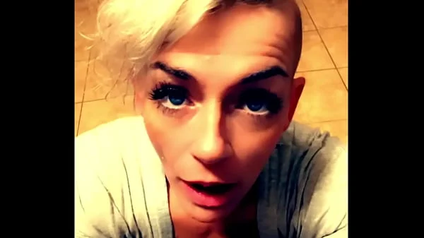 HORNY BLONDE SLUT LONG TONGUE DROOL CUMPILATION HIGHLIGHTS OF LEAKED CLIPS