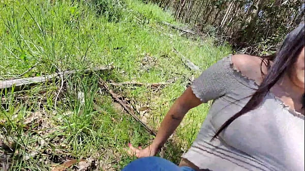 Fucking my friend's mom in a forest outdoor