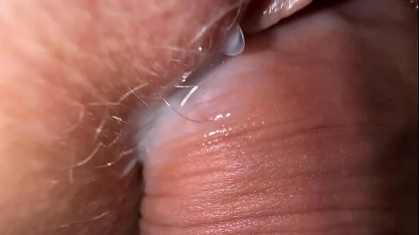 Extremely close up fuck with roommate in hot panties, tight creamy pussy and cum on pussy