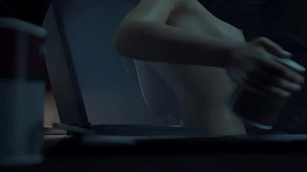 She didn't expect a big cock to come to her. 3d animated hardsex