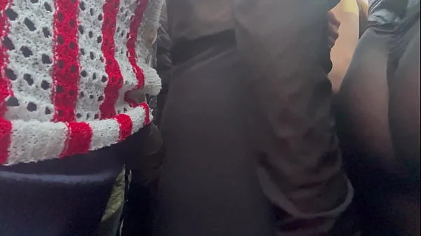 Cougar MILF rubbing ass on BBC at concert