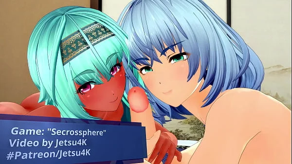 Secrossphere - Harem and Blue-Haired Girl Sex [3D Hentai, 4K, 60FPS, Uncensored]
