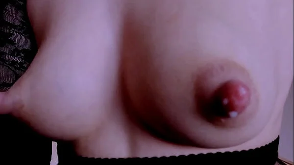 Slut Nipples - This is my first video, so I want to show you what I do with my lactating teats, I've never been pregnant, but my breasts always produce milk, do you like that?