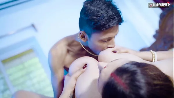 Desi Indian Big Boobs step Mom teaches her StepSon How to fuck when not at home ( Hindi Audio )