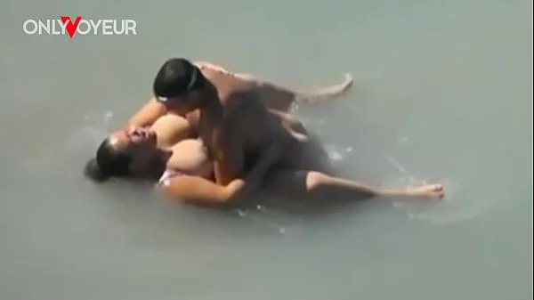 Beach Voyeur. Lucky guy caught BBW size mermaid in the sea