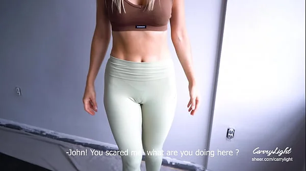 Step Mom caught Step Son jerking off and helps to cum quick on her pussy while her Husband is home