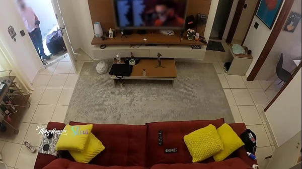 Hot wife Thay Ksada was recognized by the delivery man, she lets him suck her on the living room sofa - with English subtitles - teaser