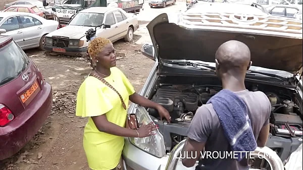 At the garage between the mechanic and his customer who came for a technical visit. A public excitement which ends with one. hot public fuck between the two on vehicles in the garage