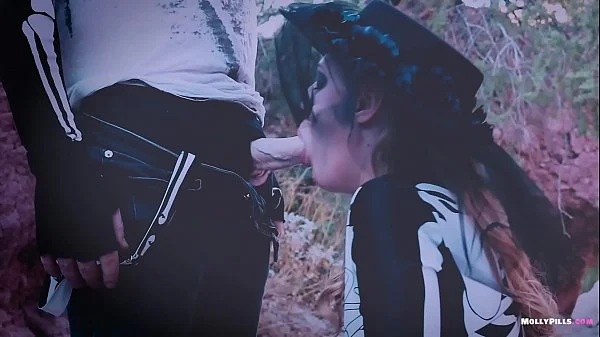 Slutty Skeleton Public Creampie POV - Molly Pills - Big Ass American Ghost Story 1080p