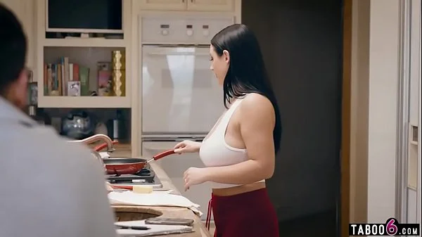 Husband finds his huge tits cheating wife in an orgy