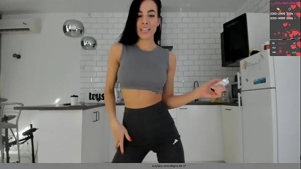 sport girl show amazing body