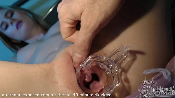 tiny spinner teen sera ann gyno speculum gape and letting me go down