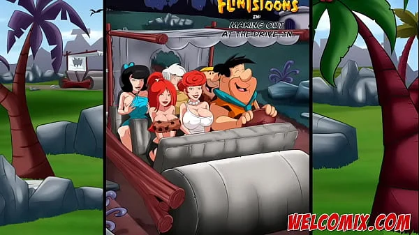 Making out at the drive-in - The Flintstoons Tittle 05