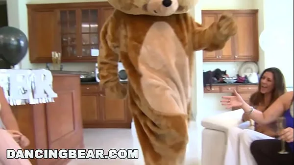 DANCING BEAR - Horny Sluts Slurping Wiener At Insane CFNM Party!