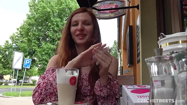 CzechStreets - Hot Russian girl with a hairy pussy has an orgasm in public