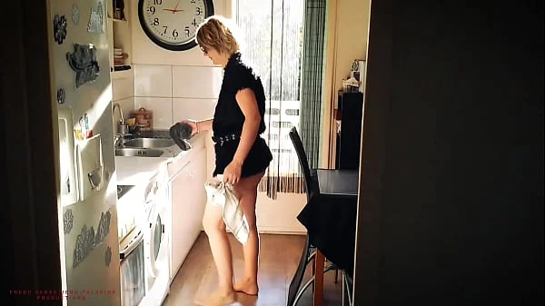 Cougar step mom asks step son to cum inside
