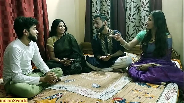 Amazing hot sex..Indian hot bhabhi swaping with Hindi hot family sex
