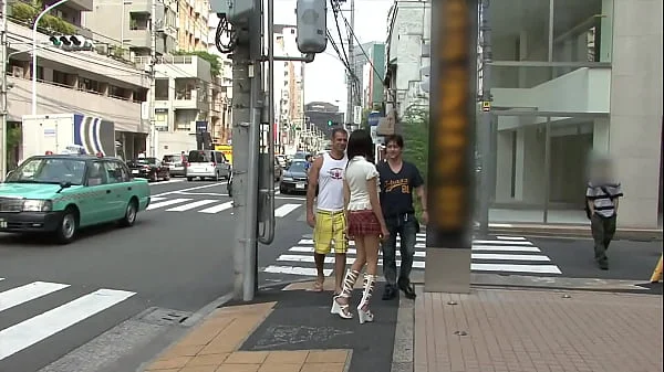 petite japanese whore is fucked by 2 guys